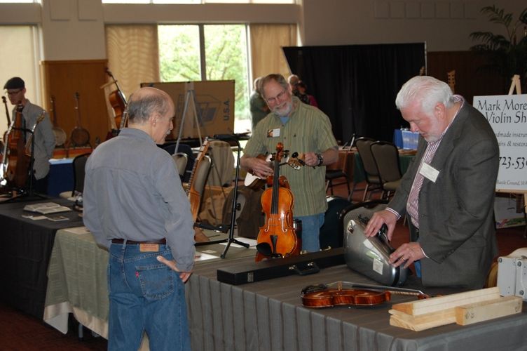 Mark Moreland at his table