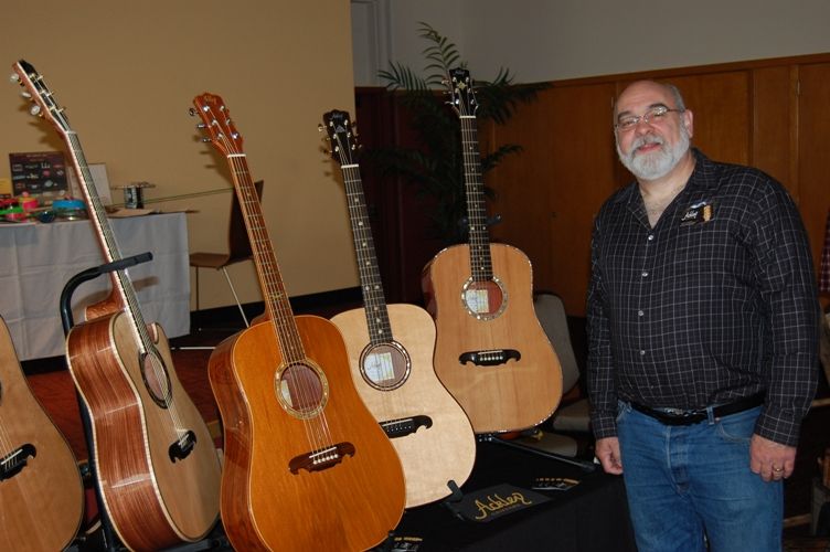 Scott Ackley with his Guitars