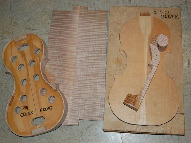 3/4 size fiddle beginning.