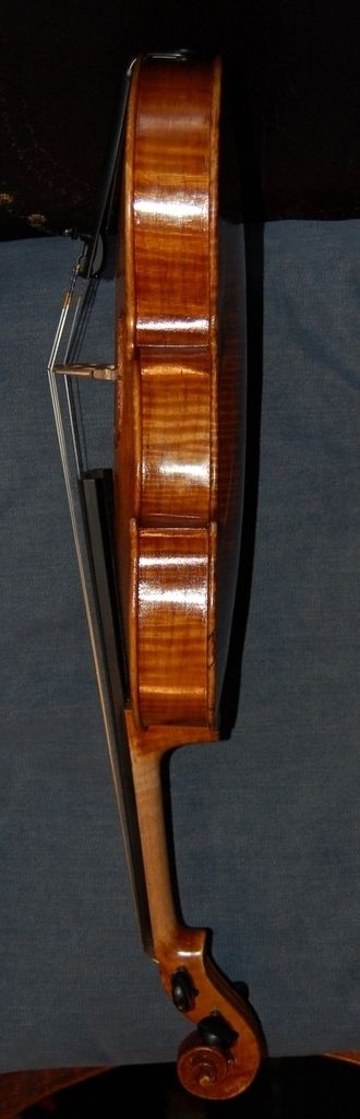 Completed 14-inch viola side view