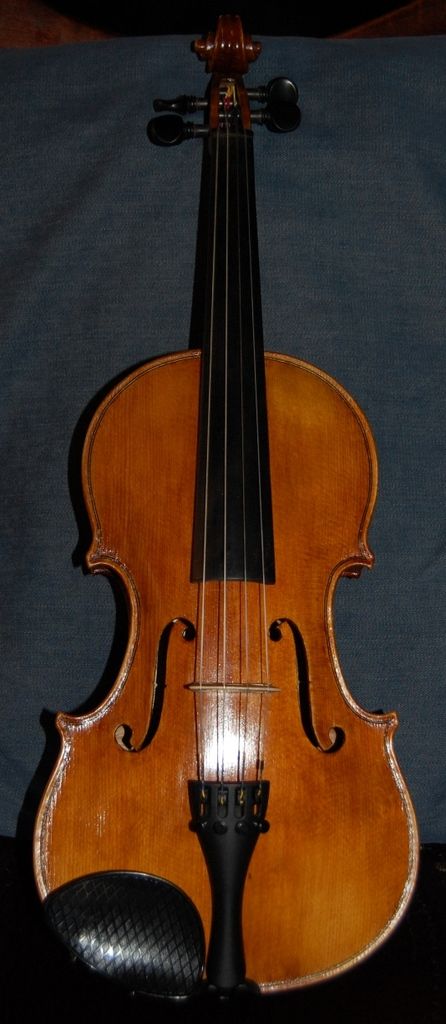 Completed 14-inch viola with chinrest.