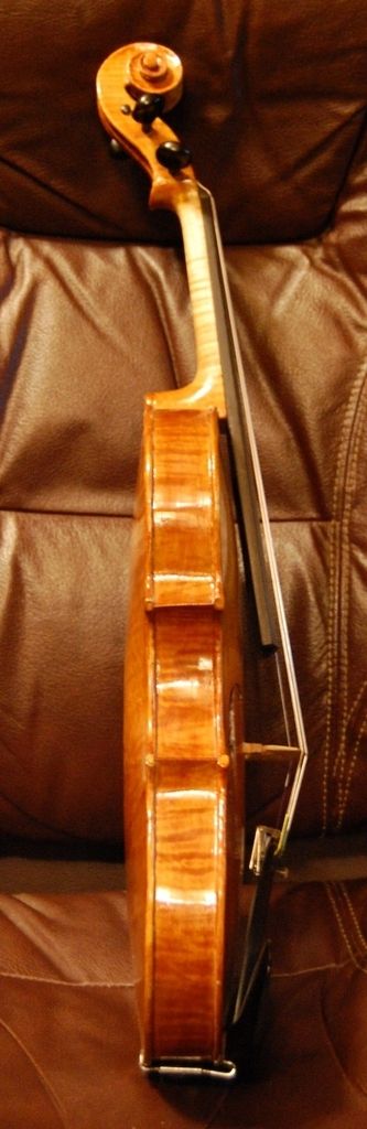 Side view of my first violin