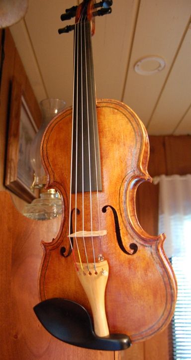  Oliver Five-string fiddle, by Chet Bishop. Sold.
