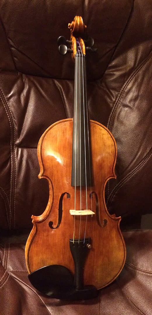 Completed violin. 