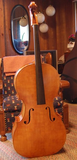 Cello front with four coats of varnish.