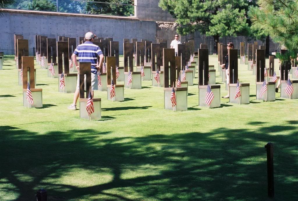 Chairs respresenting each victim