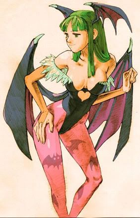 Morrigan Anesland from Death Stalkers This being the art from Marvel VS