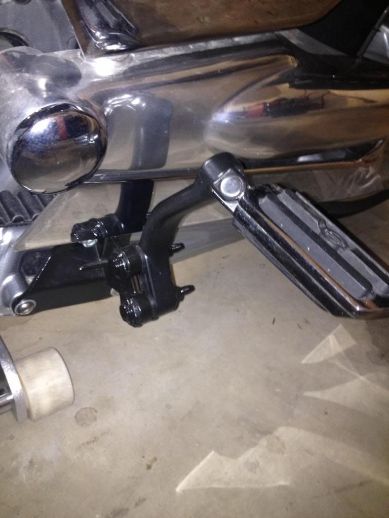 Passenger pegs relocation Harley Davidson VRod Forum