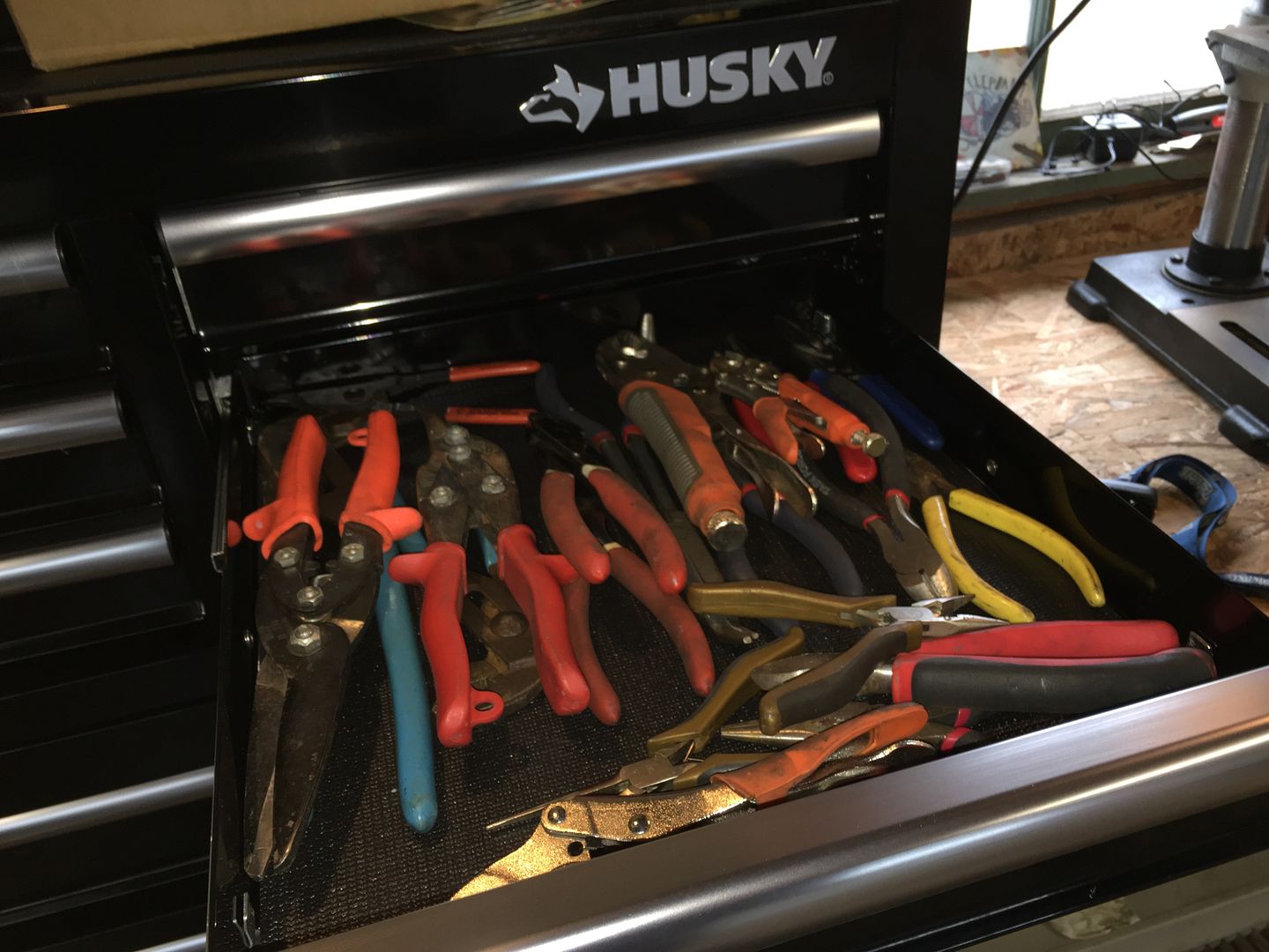 Tool storage husky top