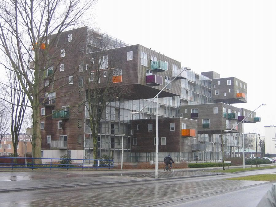 MVRDV WoZoCos - Здание в Амстердаме, Голландия