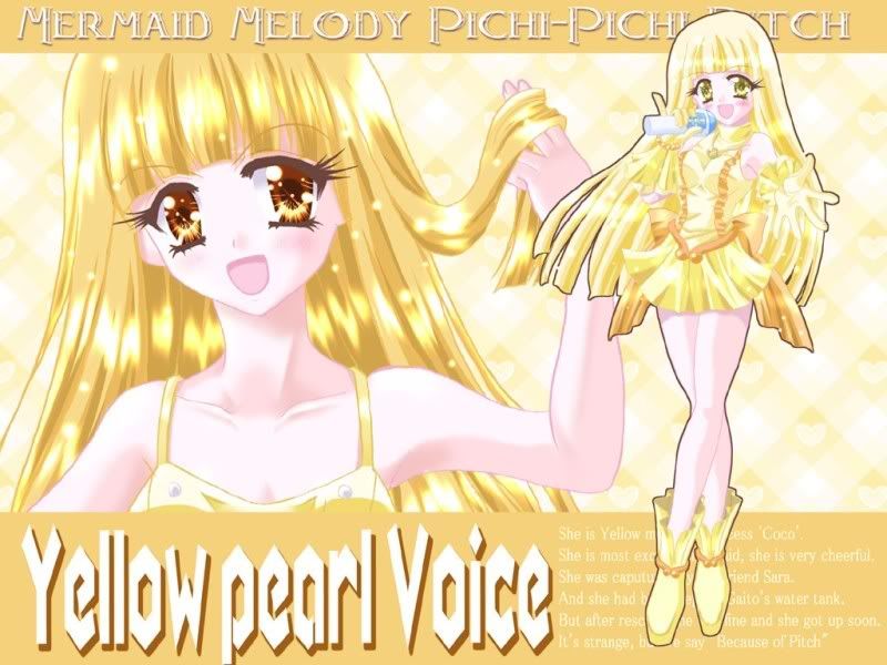 Yellow11.jpg Mermaid melody Coco image by vaporeonespeon