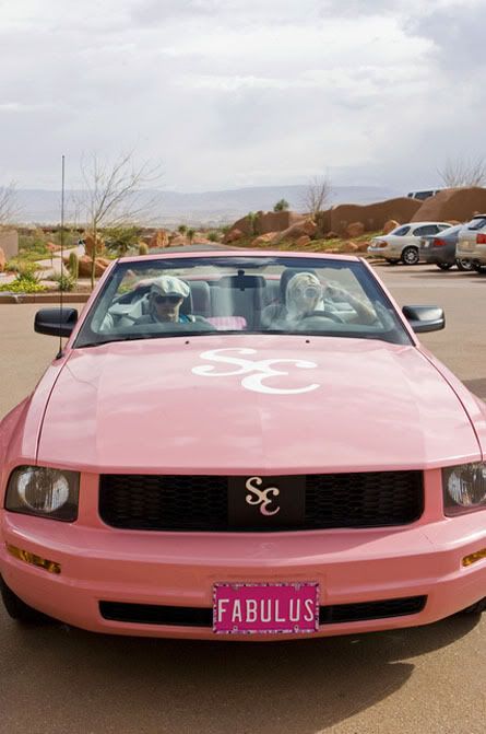 I FINALLY found a picture of her pink mustang I want it