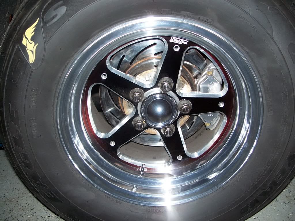 Champion Black Speed Series Wheels with Goodyear 275/6015 Drag radials