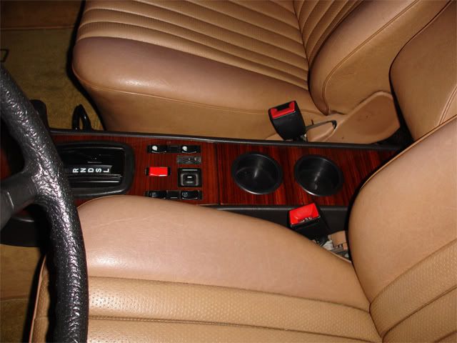 w123 cup holders with closely matching Zebrano PeachParts Mercedes