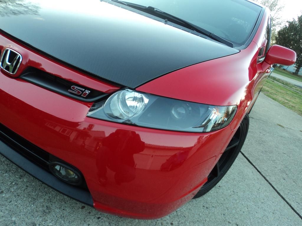 Carbon fiber hood on FA5 8th Generation Honda Civic Forum