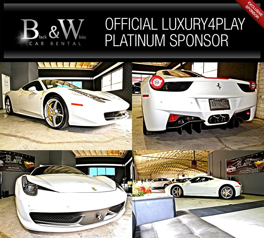 Congratulations to Black & White Car Rental On white 458 and