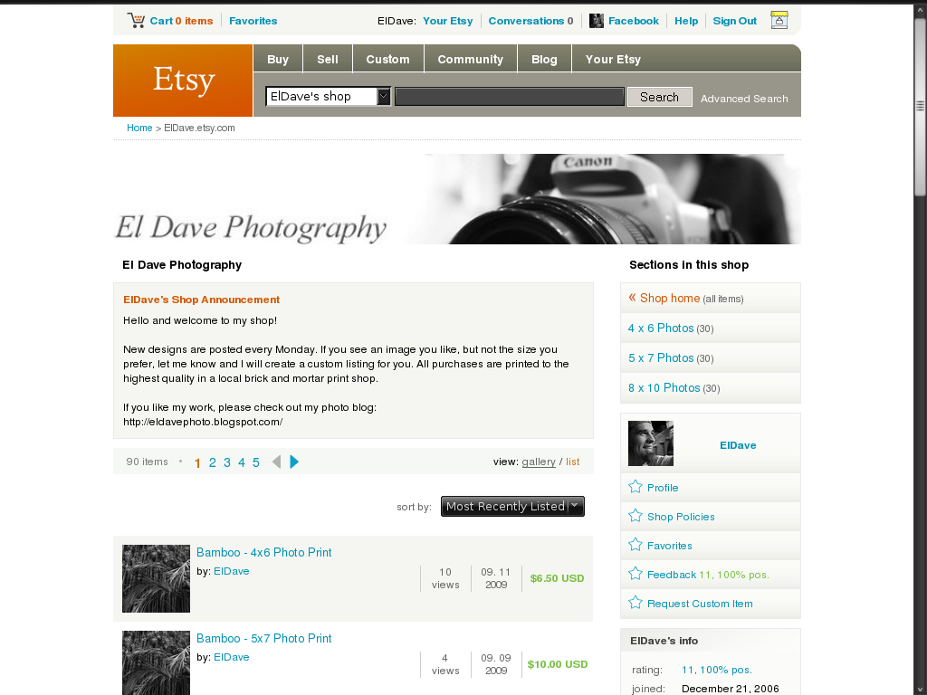 El Dave on Etsy