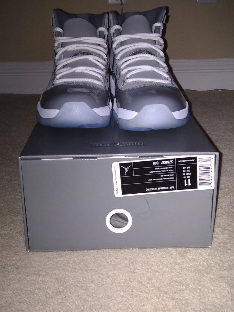 Jordan 11 Box Cool Grey