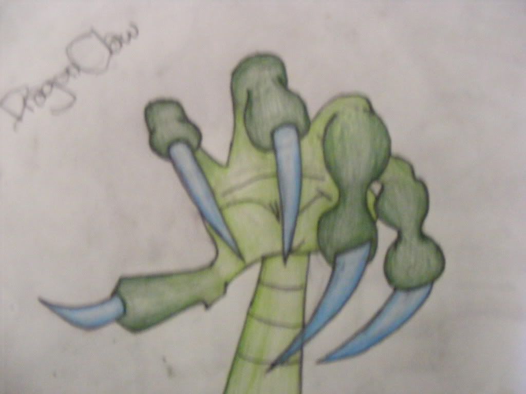 dragon claw drawing