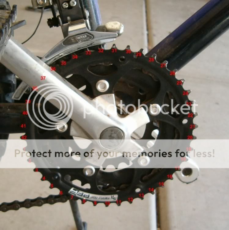 7 speed chainring