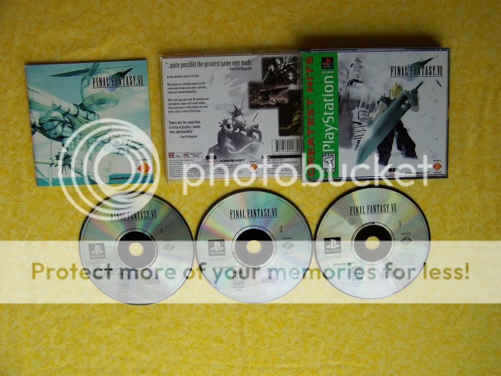 Final Fantasy VII VIII IX 7 8 9 Greatest Hits Mint Complete (Sony 