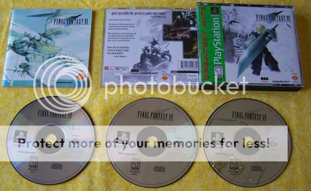 Final Fantasy VII GH Artwork Misprint MINT Complete FF7 711719416326 